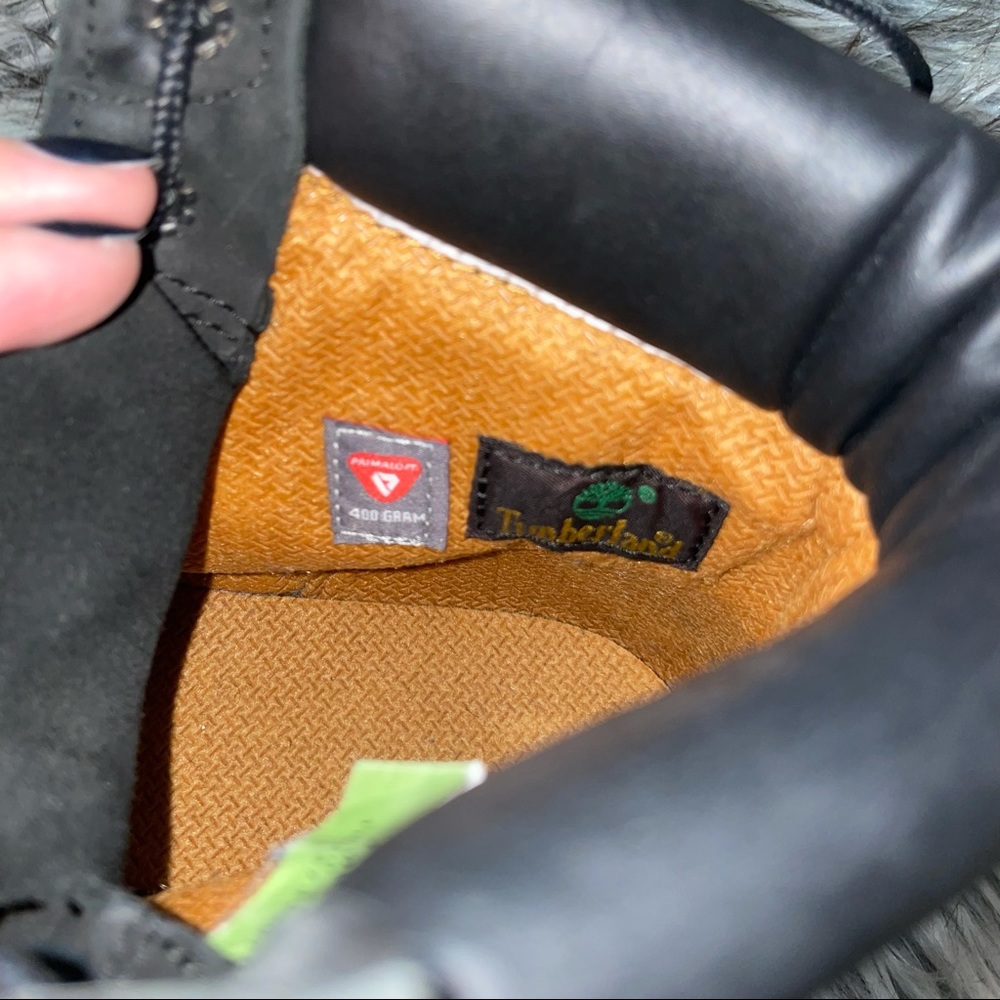 Timberland Basic 6 Inch Boot Men’s Size 7 BLACK Leather - Picture 7 of 9